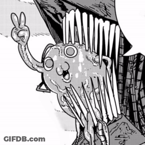 A Cartoon Character Is Giving A Peace Sign GIF