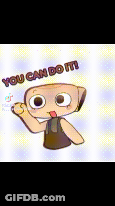 A Cartoon Character Is Giving A Thumbs Up And Says You Can Do It . GIF