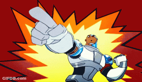 A Cartoon Character Is Giving A Thumbs Up With A Red Background GIF