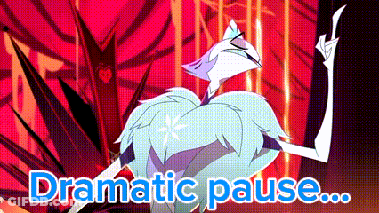 A Cartoon Character Is Giving The Middle Finger And The Words `` Dramatic Pause ... '' GIF
