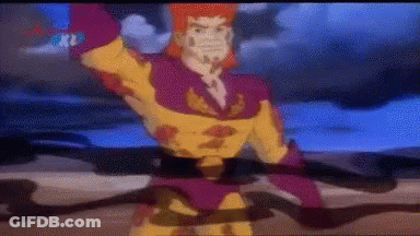 A Cartoon Character Is Holding A Bow And Arrow In His Hand GIF