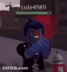 A Cartoon Character Is Holding A Gun In A Video Game And Has A Dollar Sign Necklace . GIF