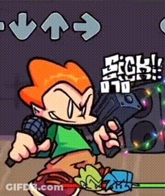 A Cartoon Character Is Holding A Gun In His Hand . GIF