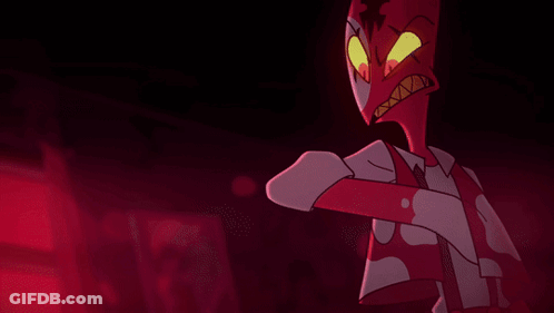 Cartoon Character Holding Gun With A GIF