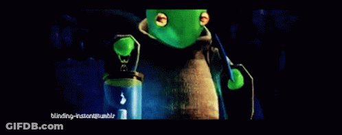 A Cartoon Character Is Holding A Lantern With The Words Blinding-Instanti Tumblr Below It GIF