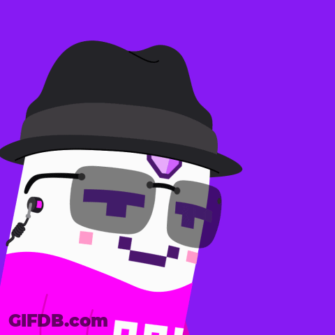 A Cartoon Character Is Holding A Sign That Says " Facts " GIF