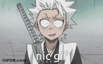 A Cartoon Character Is Holding A Sword And The Words Nic Gif Are On The Bottom GIF