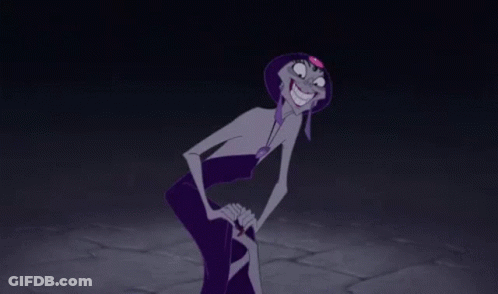 A Cartoon Character Is Holding A Sword In His Hand And Says Aha ! GIF