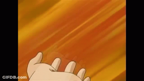 A Cartoon Character Is Holding A Sword In His Hand . GIF