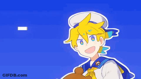 A Cartoon Character Is Holding A Teddy Bear And Smiling GIF