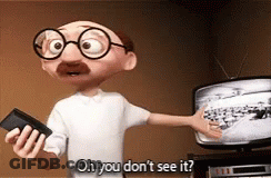 A Cartoon Character Is Holding A Wallet And Saying Oh You Don T See It GIF