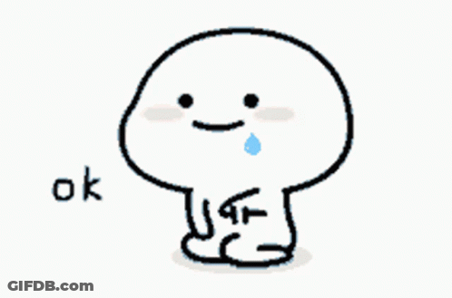 A Cartoon Character Is Holding A Water Bottle And Says Ok GIF