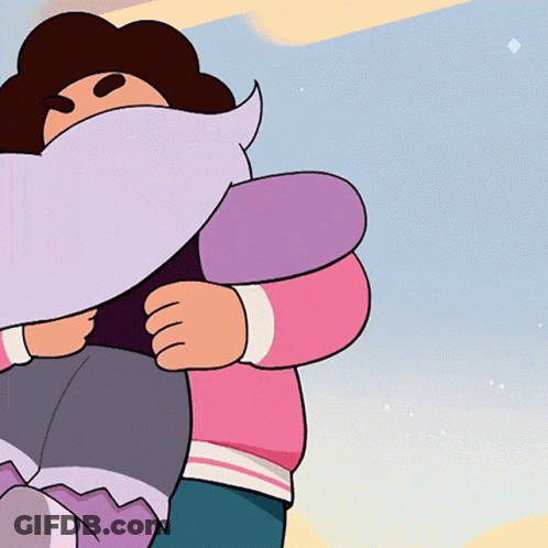 A Cartoon Character Is Hugging Another Cartoon Character GIF