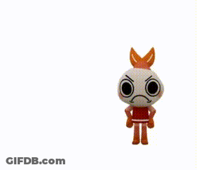 A Cartoon Character Is Hugging Another Cartoon Character With A Pink Heart Above Them . GIF
