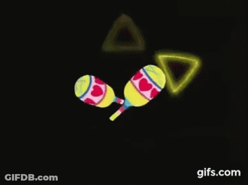 A Cartoon Character Is Juggling Balls With Hearts On Them . GIF