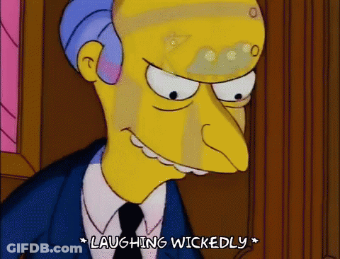 A Cartoon Character Is Laughing Wickedly With A Bandage On His Head GIF