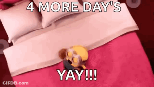 A Cartoon Character Is Laying On A Bed With A Pink Comforter And Pillows . GIF