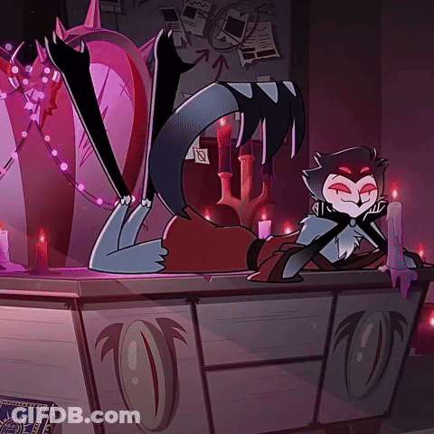 Cartoon Character Lying On Table With Candles GIF