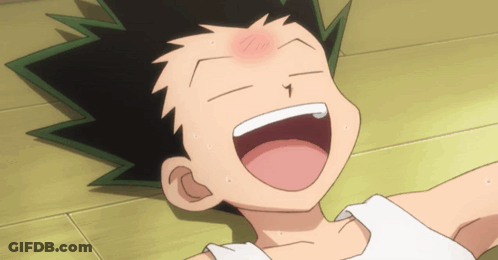 A Cartoon Character Is Laying On The Floor With His Mouth Wide Open GIF