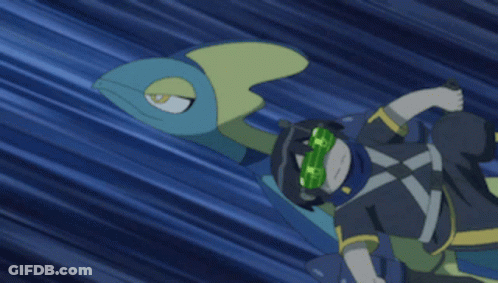 A Cartoon Character Is Laying On The Ground With A Lizard In The Background GIF