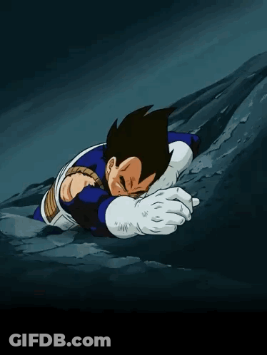 A Cartoon Character Is Laying On The Ground With His Hands On His Head GIF