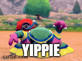 A Cartoon Character Is Laying On The Ground With The Word Yippie Above It GIF