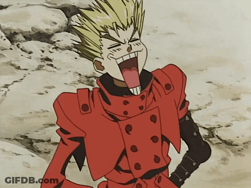 A Cartoon Character Is Making A Funny Face With His Tongue Out GIF