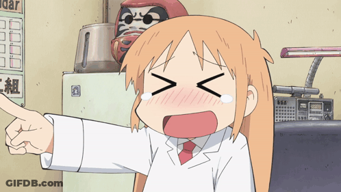 A Cartoon Character Is Pointing At A Calendar That Says Dar GIF