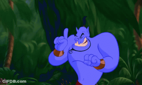 A Cartoon Character Is Pointing At Something With His Finger GIF