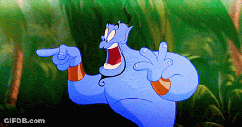A Cartoon Character Is Pointing At Something With His Finger GIF