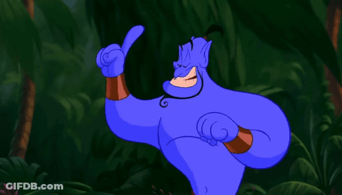 A Cartoon Character Is Pointing At Something With His Finger GIF