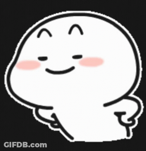 A Cartoon Character Is Smiling And Holding A Stick In His Hand GIF