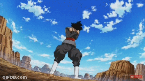 A Cartoon Character Is Standing In A Desert With A Subscribe Button On The Bottom Right GIF