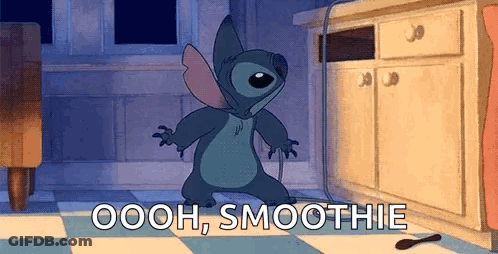 A Cartoon Character Is Standing In A Kitchen With A Spoon On The Floor . GIF