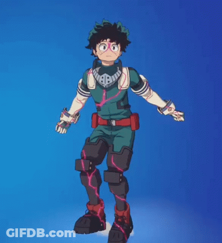 A Cartoon Character Is Standing In Front Of A Blue Background And Making A Funny Face . GIF