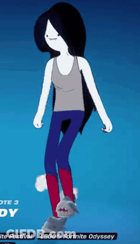 A Cartoon Character Is Standing In Front Of A Blue Background With The Words Lego Fortnite Odyssey At The Bottom GIF