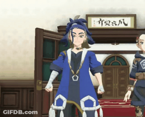 A Cartoon Character Is Standing In Front Of A Building With Chinese Writing On The Top GIF