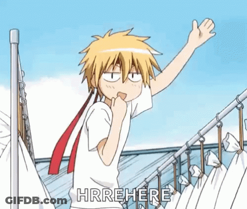 A Cartoon Character Is Standing In Front Of A Clothes Line With His Hand In The Air . GIF