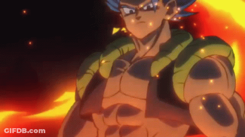 A Cartoon Character Is Standing In Front Of A Fire And Looking At The Camera . GIF