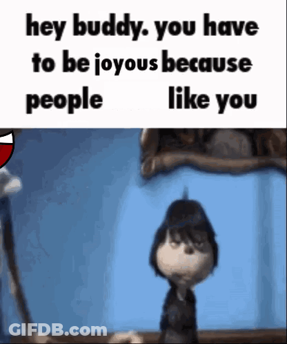 A Cartoon Character Is Standing In Front Of A Mirror And Talking To Someone . GIF