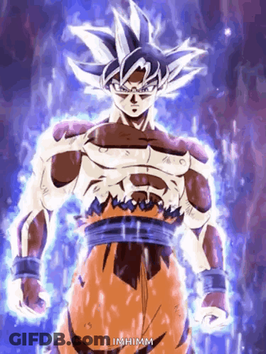 A Cartoon Character Is Standing In Front Of A Purple Background With A Purple Background . GIF