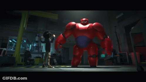 A Cartoon Character Is Standing In Front Of A Sign That Says Institute Of GIF