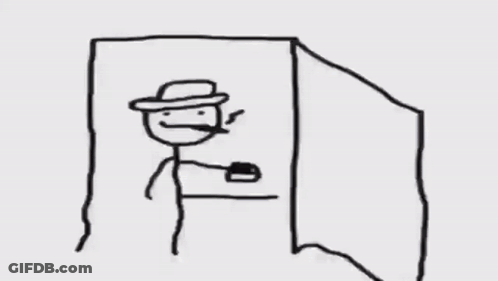 Cartoon Character Standing Next To MSI Monitor GIF