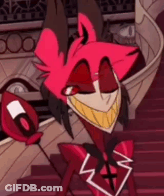 A Cartoon Character Is Standing On A Set Of Stairs With A Big Smile On His Face . GIF