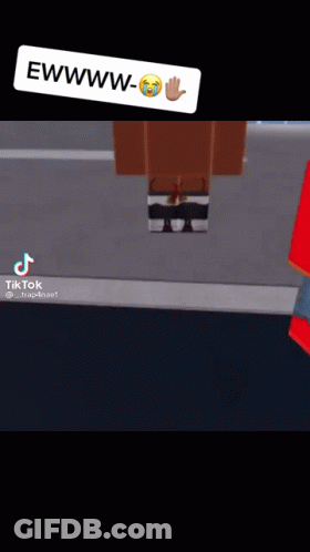 Cartoon Character Standing On Sidewalk With Ewww Sign GIF