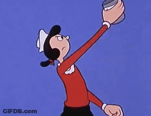 A Cartoon Character Is Standing On A Stage With Her Legs Crossed And Her Hands Outstretched . GIF