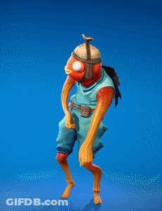 A Cartoon Character Is Standing With His Arms Crossed In Front Of A Blue Background GIF