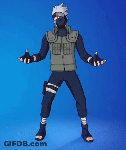 A Cartoon Character Is Standing With His Hands Outstretched GIF