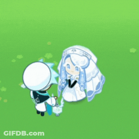 A Cartoon Character Is Talking To Another Character In A Video Game . GIF