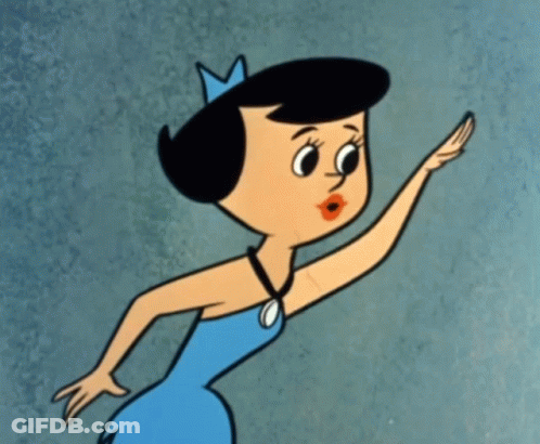 A Cartoon Character Is Wearing A Blue Dress And A Crown GIF
